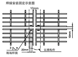 焊接安装示意图